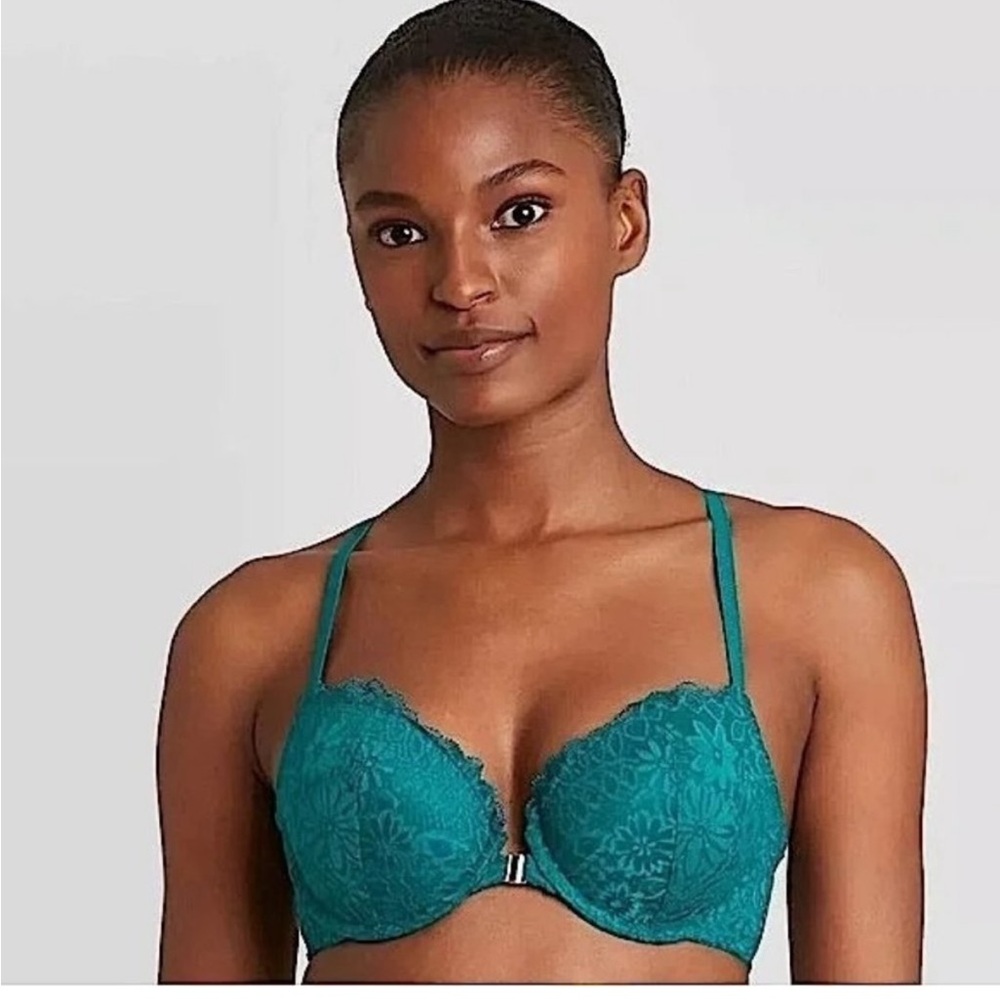 Auden Green Lace Bra with Underwire Support